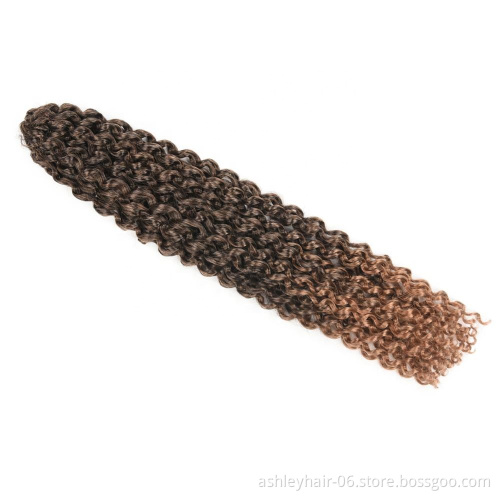 curly synthetic braiding hair synthetic crochet hair extensions water braid 18inches 80g